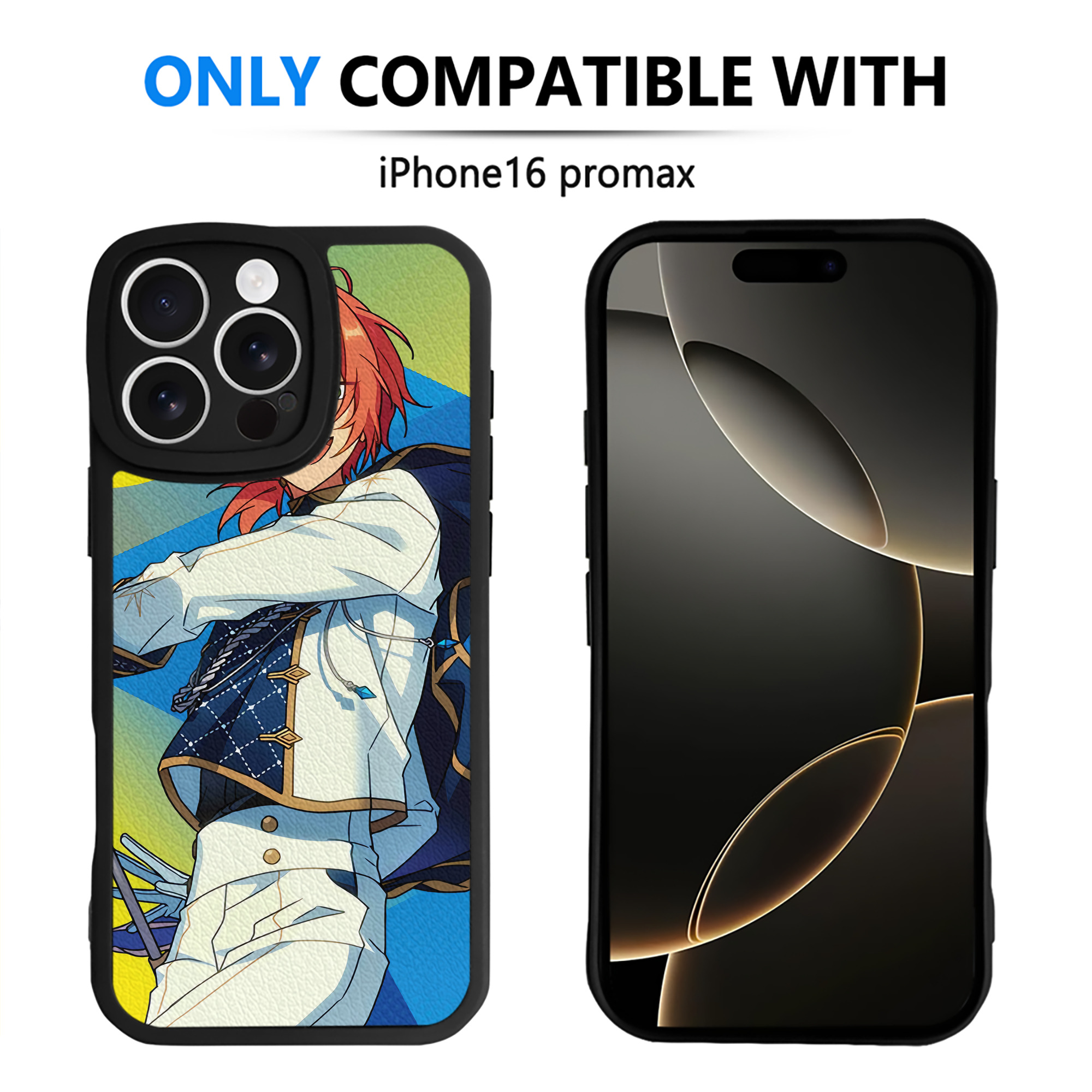 （画像用） あんさんぶるスターズ! Ensemble Stars 【iPhone 16シリーズ対応】シリコンスマホケース（レザー調） 材質：シリコン